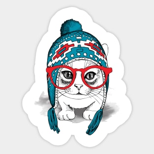 Cute Cat Alpaca Sticker